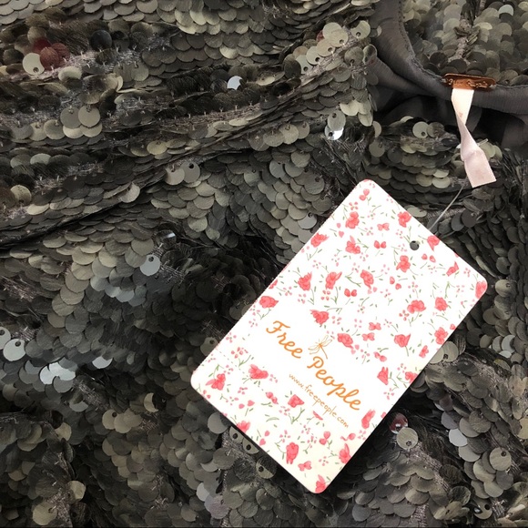 Free People Drippy Sequin Jacket. - Picture 5 of 6